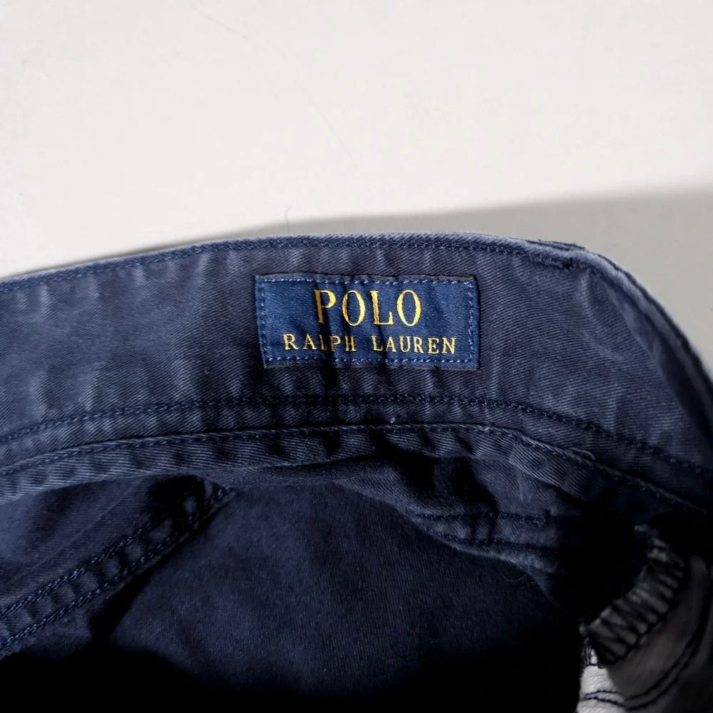 Polo Ralph Lauren Chinos‎ Mens 34x32 Navy Blue Straight Leg Cotton Stretch Pants
